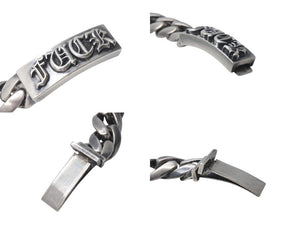 CHROME HEARTS クロムハーツ FUCK ID クラシック ブレスレット 重量約102.8g 2003/sterling刻印 全長約20cm シルバ−925 美品 中古 4c076570