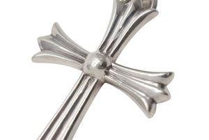 CHROME HEARTS クロムハーツ ラージCHクロス Wベイル ペンダント チャーム 重量約45.2g STERLING刻印 美品 中古 4c076571