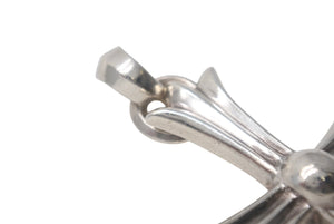 CHROME HEARTS クロムハーツ ラージCHクロス Wベイル ペンダント チャーム 重量約45.2g STERLING刻印 美品 中古 4c076571