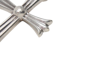 CHROME HEARTS クロムハーツ ラージCHクロス Wベイル ペンダント チャーム 重量約45.2g STERLING刻印 美品 中古 4c076571