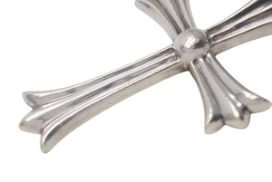 CHROME HEARTS クロムハーツ ラージCHクロス Wベイル ペンダント チャーム 重量約45.2g STERLING刻印 美品 中古 4c076571