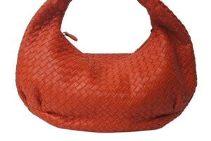 極美品 BOTTEGA VENETA ボッテガ ヴェネタ イントレチャート セミショルダーバッグ 232499 ワンショルダーバッグ レザー レッド 美品 4c076573