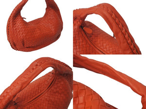 極美品 BOTTEGA VENETA ボッテガ ヴェネタ イントレチャート セミショルダーバッグ 232499 ワンショルダーバッグ レザー レッド 美品 4c076573