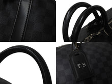 Load image into Gallery viewer, LOUIS VUITTON ルイヴィトン キーポル バンドリエール55 ボストンバッグ N41413 ダミエグラフィット ブラック 美品 中古 4c076574