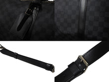 Load image into Gallery viewer, LOUIS VUITTON ルイヴィトン キーポル バンドリエール55 ボストンバッグ N41413 ダミエグラフィット ブラック 美品 中古 4c076574