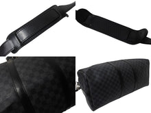 Load image into Gallery viewer, LOUIS VUITTON ルイヴィトン キーポル バンドリエール55 ボストンバッグ N41413 ダミエグラフィット ブラック 美品 中古 4c076574