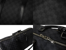 Load image into Gallery viewer, LOUIS VUITTON ルイヴィトン キーポル バンドリエール55 ボストンバッグ N41413 ダミエグラフィット ブラック 美品 中古 4c076574