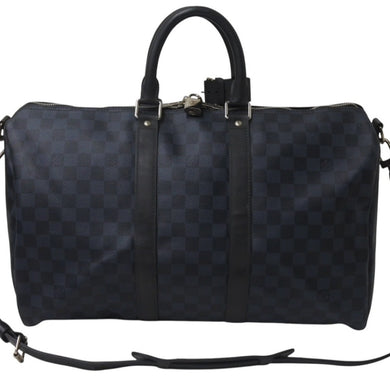 LOUIS VUITTON ルイヴィトン キーポル バンドリエール 45 ボストンバッグ 2WAY ダミエコバルト N41349 美品 中古 4c076578
