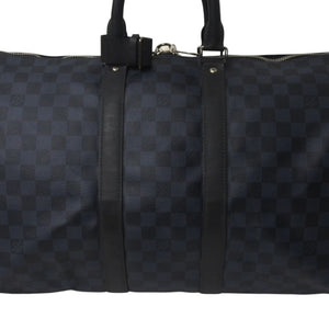 LOUIS VUITTON ルイヴィトン キーポル バンドリエール 45 ボストンバッグ 2WAY ダミエコバルト N41349 美品 中古 4c076578