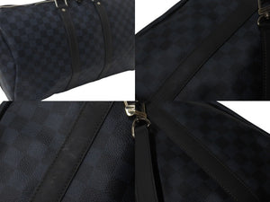 LOUIS VUITTON ルイヴィトン キーポル バンドリエール 45 ボストンバッグ 2WAY ダミエコバルト N41349 美品 中古 4c076578