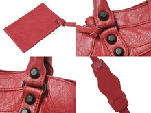 Load image into Gallery viewer, BALENCIAGA バレンシアガ ハンドバッグ Mini City ミニシティ ピンク レザー 300295 美品 中古 4c076582
