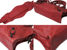 Load image into Gallery viewer, BALENCIAGA バレンシアガ ハンドバッグ Mini City ミニシティ ピンク レザー 300295 美品 中古 4c076582