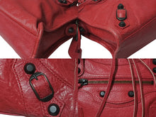 Load image into Gallery viewer, BALENCIAGA バレンシアガ ハンドバッグ Mini City ミニシティ ピンク レザー 300295 美品 中古 4c076582