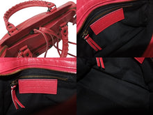 Load image into Gallery viewer, BALENCIAGA バレンシアガ ハンドバッグ Mini City ミニシティ ピンク レザー 300295 美品 中古 4c076582