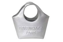 Load image into Gallery viewer, 極美品 BALENCIAGA バレンシアガ ハンドバッグ MARY KATE XS メアリーケイト XS シルバー レザー 747036 中古 4c076583