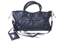 Load image into Gallery viewer, BALENCIAGA バレンシアガ ハンドバッグ ２WAY THE PART TIME ザパートタイム ネイビー レザー 168028 美品 中古 4c076584