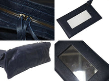Load image into Gallery viewer, BALENCIAGA バレンシアガ ハンドバッグ ２WAY THE PART TIME ザパートタイム ネイビー レザー 168028 美品 中古 4c076584