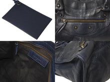 Load image into Gallery viewer, BALENCIAGA バレンシアガ ハンドバッグ ２WAY THE PART TIME ザパートタイム ネイビー レザー 168028 美品 中古 4c076584