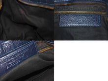 Load image into Gallery viewer, BALENCIAGA バレンシアガ ハンドバッグ ２WAY THE PART TIME ザパートタイム ネイビー レザー 168028 美品 中古 4c076584