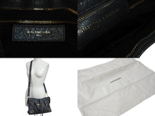 Load image into Gallery viewer, BALENCIAGA バレンシアガ ハンドバッグ CLASSIC GOLD CITY クラシック ゴールド シティ グレー レザー 431621 美品 中古 4c076586