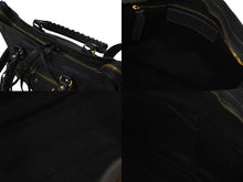 Load image into Gallery viewer, BALENCIAGA バレンシアガ ハンドバッグ CLASSIC GOLD CITY クラシック ゴールド シティ グレー レザー 431621 美品 中古 4c076586