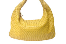Load image into Gallery viewer, BOTTEGA VENETA ボッテガヴェネタ ホーボー イントレチャート ワンショルダーバッグ イエロー レザー 美品 中古 4c076587
