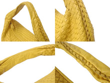 Load image into Gallery viewer, BOTTEGA VENETA ボッテガヴェネタ ホーボー イントレチャート ワンショルダーバッグ イエロー レザー 美品 中古 4c076587