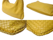 Load image into Gallery viewer, BOTTEGA VENETA ボッテガヴェネタ ホーボー イントレチャート ワンショルダーバッグ イエロー レザー 美品 中古 4c076587