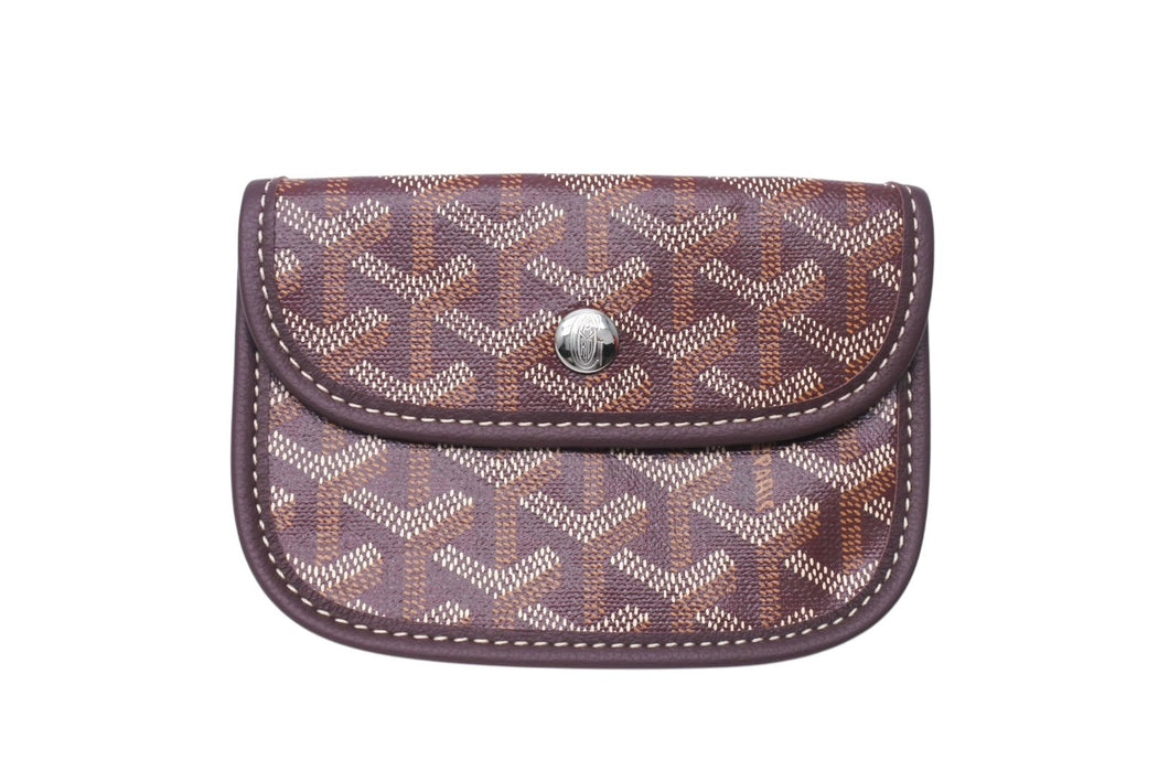 新品未使用 GOYARD ゴヤール アンジュ ハンドバッグ ポーチ ワインボルドー ゴヤールディンキャンバス 中古 4c076588