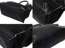 Load image into Gallery viewer, BALENCIAGA バレンシアガ ハンドバッグ THE PAPER ザペーパー ブラック ホワイト レザー 255412 美品 中古 4c076599