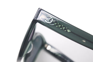 CHANEL シャネル サングラス アイウェア 5380-A c.1546/C0 サイズ56◻︎17 140 ココマーク クリアグリーン 美品 中古 4c076605