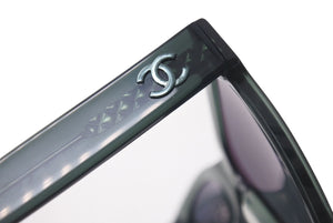 CHANEL シャネル サングラス アイウェア 5380-A c.1546/C0 サイズ56◻︎17 140 ココマーク クリアグリーン 美品 中古 4c076605