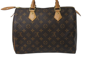 極美品 LOUIS VUITTON ルイヴィトン モノグラム スピーディ30 ハンドバッグ ミニボストン M41108 新型 ブラウン 中古 4c076610