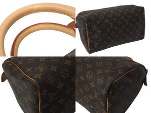 極美品 LOUIS VUITTON ルイヴィトン モノグラム スピーディ30 ハンドバッグ ミニボストン M41108 新型 ブラウン 中古 4c076610