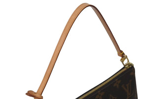 極美品 LOUIS VUITTON ルイヴィトン アクセサリーポーチ ポシェットアクセソワール M51980 モノグラム ブラウン スト付き 中古 4c076611