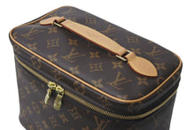 Load image into Gallery viewer, 極美品 LOUIS VUITTON ルイヴィトン モノグラム ニースBB バニティバッグ M42265 ブラウン ゴールド金具 中古 4c076616