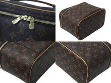 Load image into Gallery viewer, 極美品 LOUIS VUITTON ルイヴィトン モノグラム ニースBB バニティバッグ M42265 ブラウン ゴールド金具 中古 4c076616