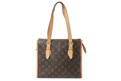 LOUIS VUITTON ルイヴィトン モノグラム ポパンクール オ ショルダーバッグ M40007 PVCコーティングキャンバス ブラウン 美品 中古 4c076618