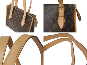 LOUIS VUITTON ルイヴィトン モノグラム ポパンクール オ ショルダーバッグ M40007 PVCコーティングキャンバス ブラウン 美品 中古 4c076618