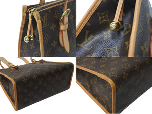 LOUIS VUITTON ルイヴィトン モノグラム ポパンクール オ ショルダーバッグ M40007 PVCコーティングキャンバス ブラウン 美品 中古 4c076618