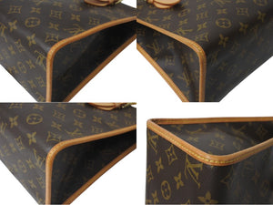 LOUIS VUITTON ルイヴィトン モノグラム ポパンクール オ ショルダーバッグ M40007 PVCコーティングキャンバス ブラウン 美品 中古 4c076618