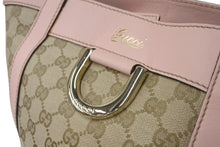 Load image into Gallery viewer, GUCCI グッチ ハンドバッグ GGキャンバス 211983 ベージュ ピンク シルバー金具 美品 中古 4c076621