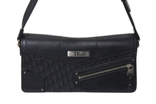 Load image into Gallery viewer, Christian Dior クリスチャンディオール ストリートシック ワンショルダーバッグ トロッター柄 キャンバス レザー ブラック 美品 中古 4c076634