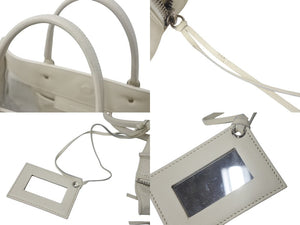 BALENCIAGA バレンシアガ THE PAPER ザペーパー ハンドバッグ アイボリー レザー 370926 手持ち 鞄 美品 中古 4c076635
