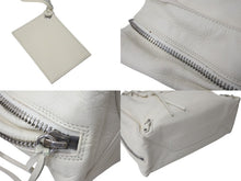Load image into Gallery viewer, BALENCIAGA バレンシアガ THE PAPER ザペーパー ハンドバッグ アイボリー レザー 370926 手持ち 鞄 美品 中古 4c076635