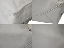 Load image into Gallery viewer, BALENCIAGA バレンシアガ THE PAPER ザペーパー ハンドバッグ アイボリー レザー 370926 手持ち 鞄 美品 中古 4c076635