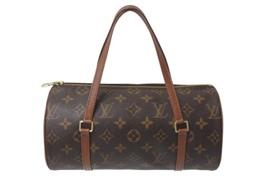 LOUIS VUITTON ルイヴィトン モノグラム パピヨン26 ハンドバッグ M51366 ブラウン ロゴ ゴールド金具 美品 中古 4c076654