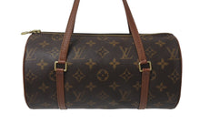 Load image into Gallery viewer, LOUIS VUITTON ルイヴィトン モノグラム パピヨン26 ハンドバッグ M51366 ブラウン ロゴ ゴールド金具 美品 中古 4c076654
