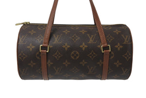 LOUIS VUITTON ルイヴィトン モノグラム パピヨン26 ハンドバッグ M51366 ブラウン ロゴ ゴールド金具 美品 中古 4c076654