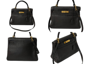 HERMES エルメス ケリー28 内縫い ショコラ ◻︎J刻印 トリヨンクレマンス ゴールド金具 ハンドバッグ 美品 中古 4c076667